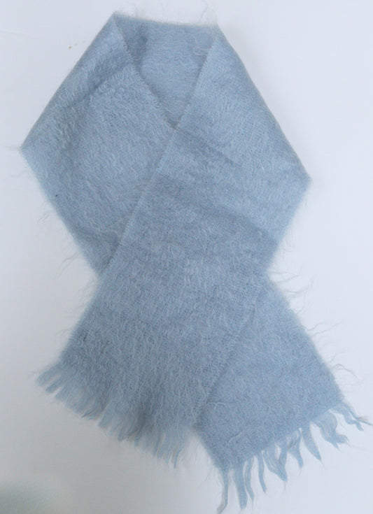 Marilyn Anselm for Hobbs pale blue mohair scarf