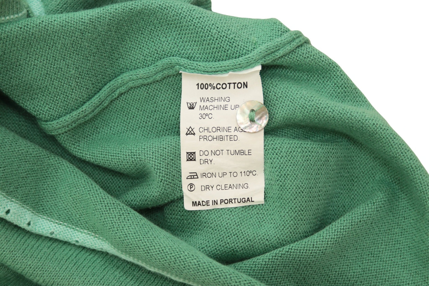 Avoca jade green cotton cardigan Size 10 - KingsRoad1990