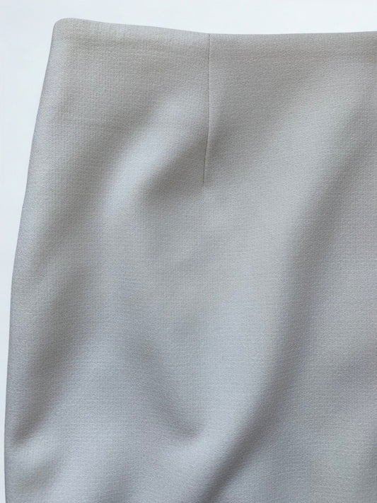 Naf Naf fringed hem cream straight skirt Size 10 new - KingsRoad1990