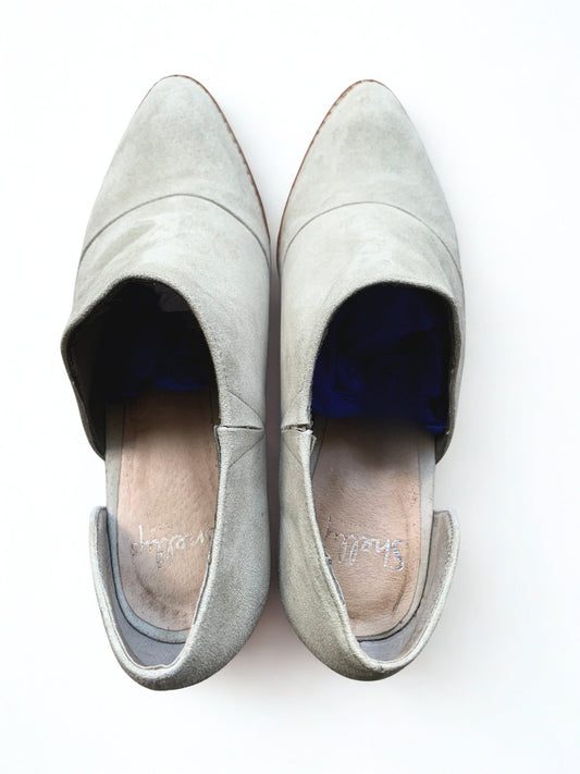 Shellys pale blue suede shoe boots Size 4.5 - KingsRoad1990