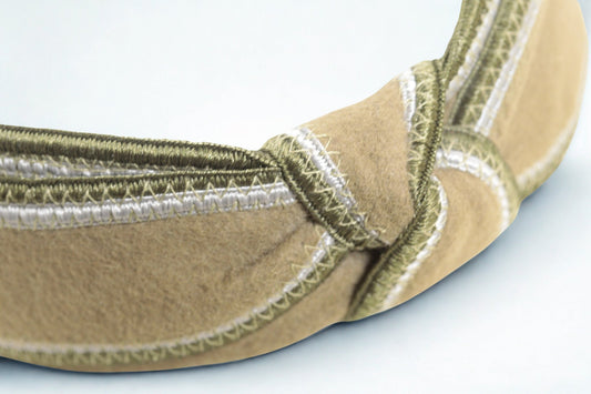 Jennifer Ouellette Olive Felt Knot Headband - KingsRoad1990