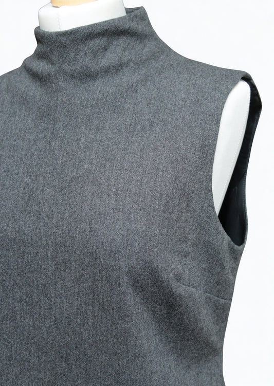 Next charcoal wool sleeveless top Size UK 12 - KingsRoad1990
