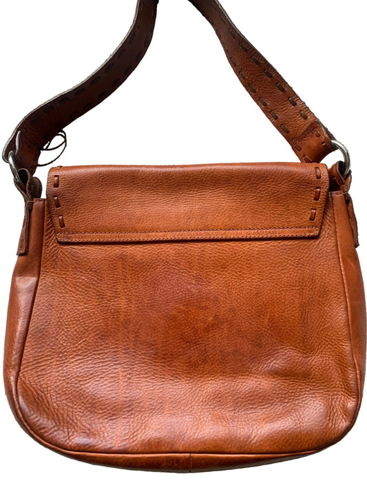 French Connection tan saddle bag - KingsRoad1990