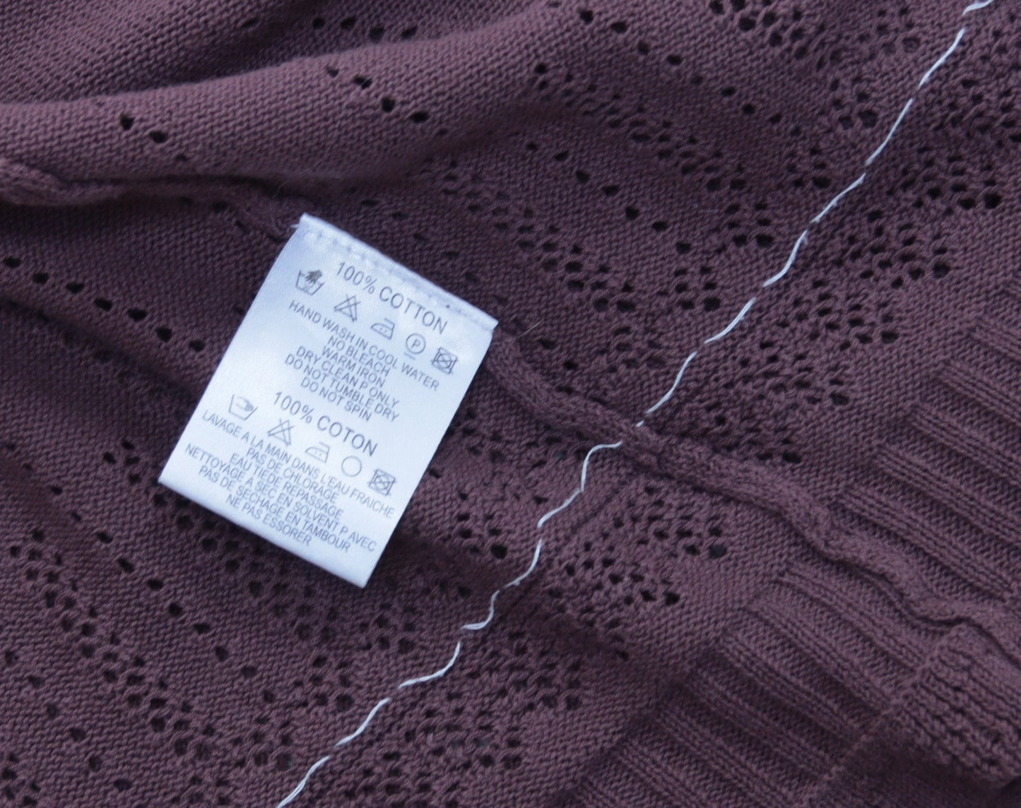 Hobbs brown cotton wrap top Size 8 - KingsRoad1990