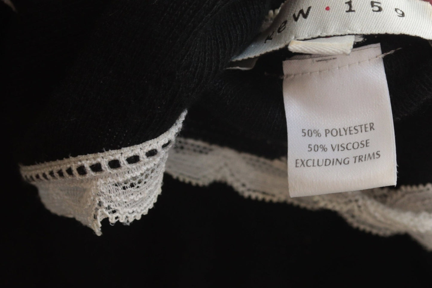 Kew 159 black & cream twinset Size 10 - KingsRoad1990