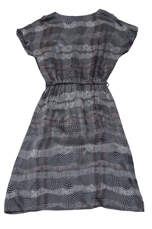 Alice San Diego grey cotton & silk dress Size 10 - KingsRoad1990