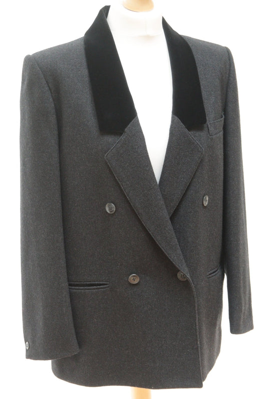 Planet charcoal grey wool blazer Size UK 12 - KingsRoad1990