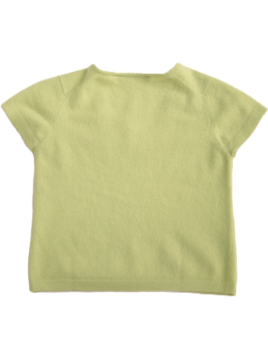 Jonelle pistachio green cashmere short sleeved jumper Size 8 - KingsRoad1990