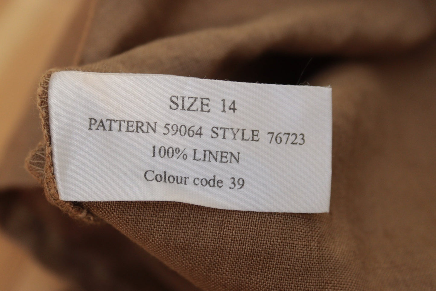 Planet khaki - gold linen tunic Size 14 - KingsRoad1990