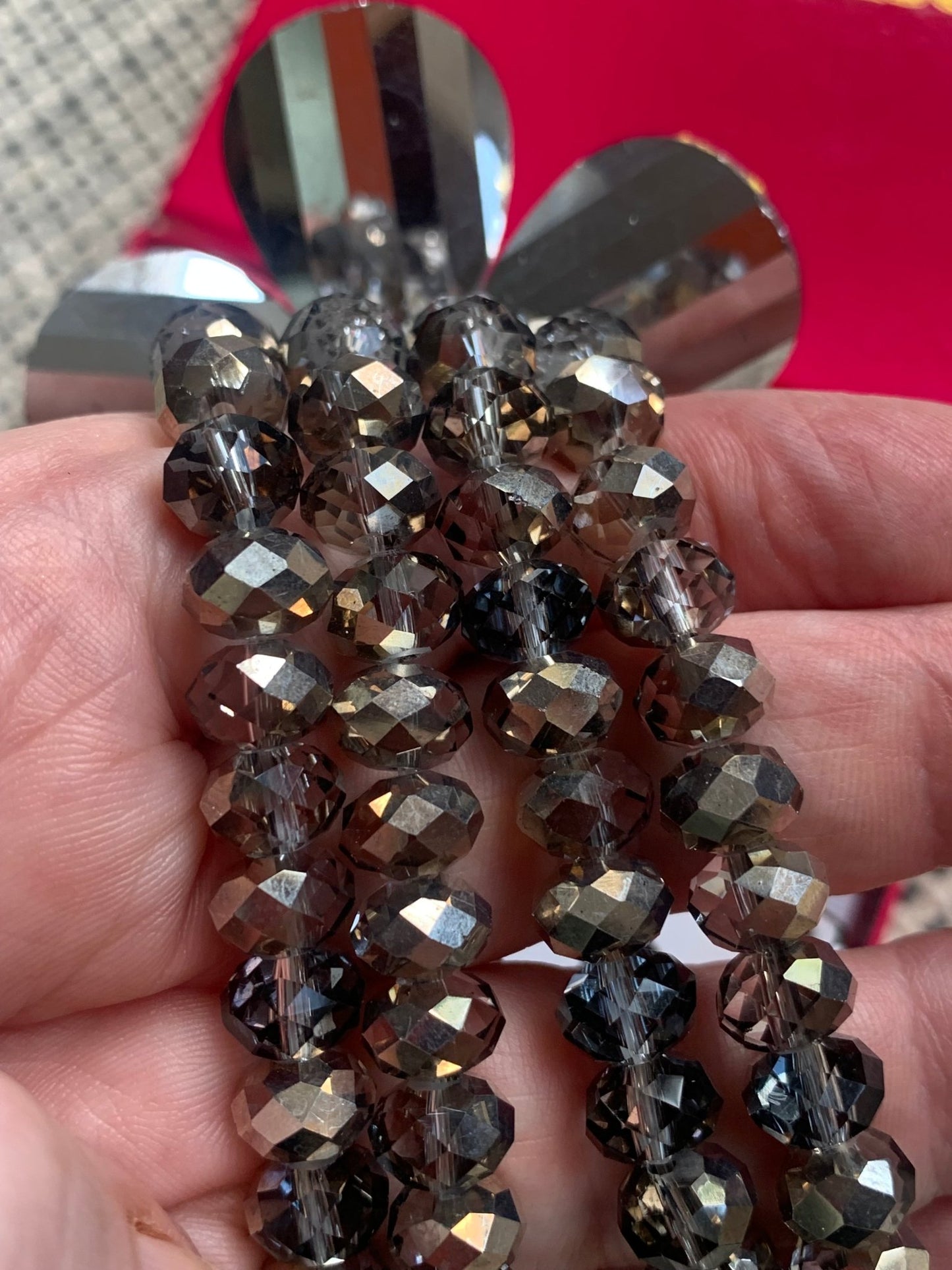 Butler & Wilson dark grey corsage resin bracelet - KingsRoad1990
