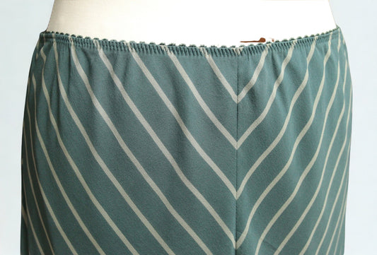 Monsoon teal bias - cut silk skirt Size UK 12 - KingsRoad1990