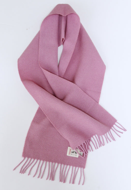 Avoca dusky pink wool scarf