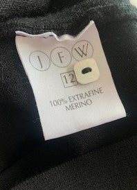 JFW black extra fine merino crew neck cardigan Size 10 - KingsRoad1990
