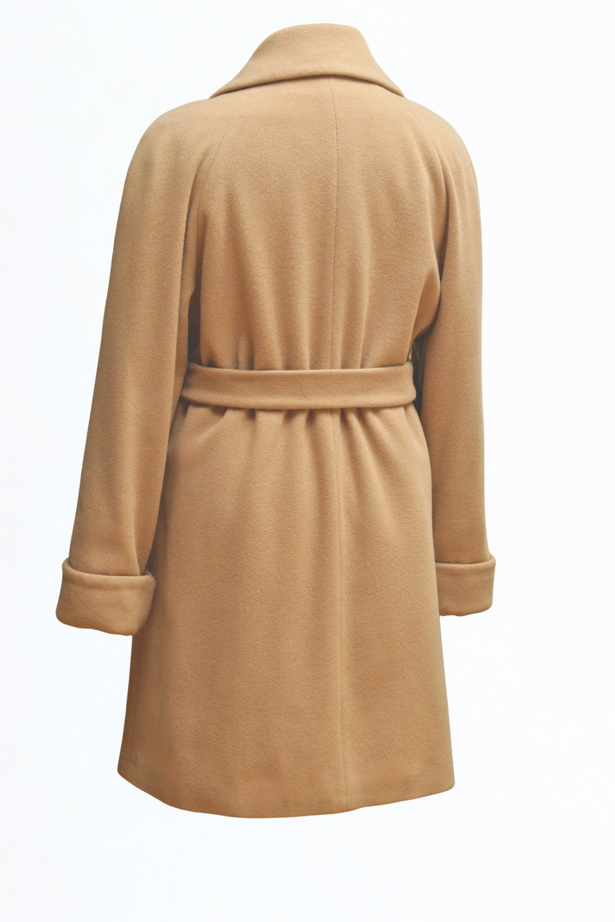 Monsoon camel wool wrap coat