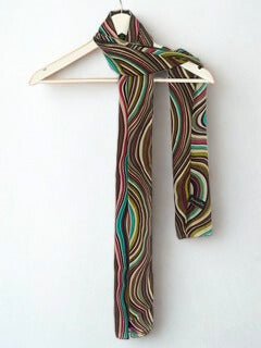Accessorize wavy stripes silk scarf - KingsRoad1990
