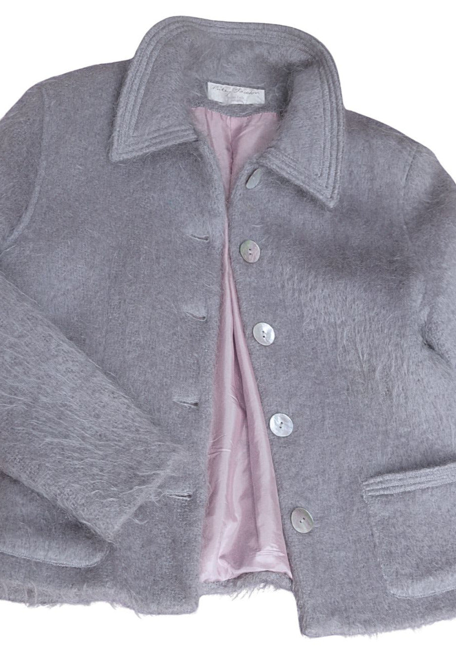 Patsy Seddon lilac-grey mohair jacket