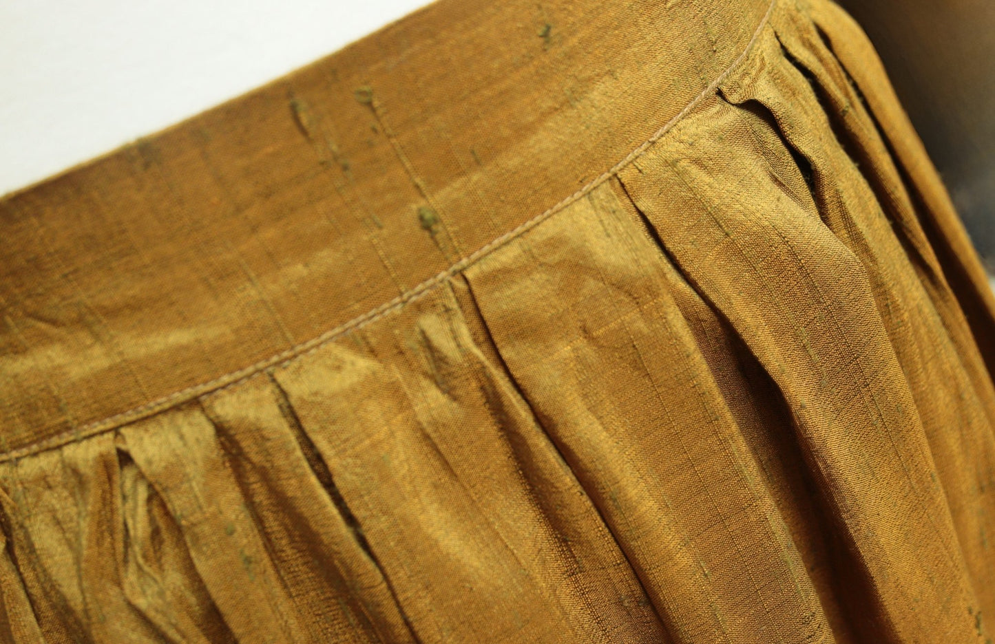 Next Collection gold silk dupion skirt Size 10 - KingsRoad1990