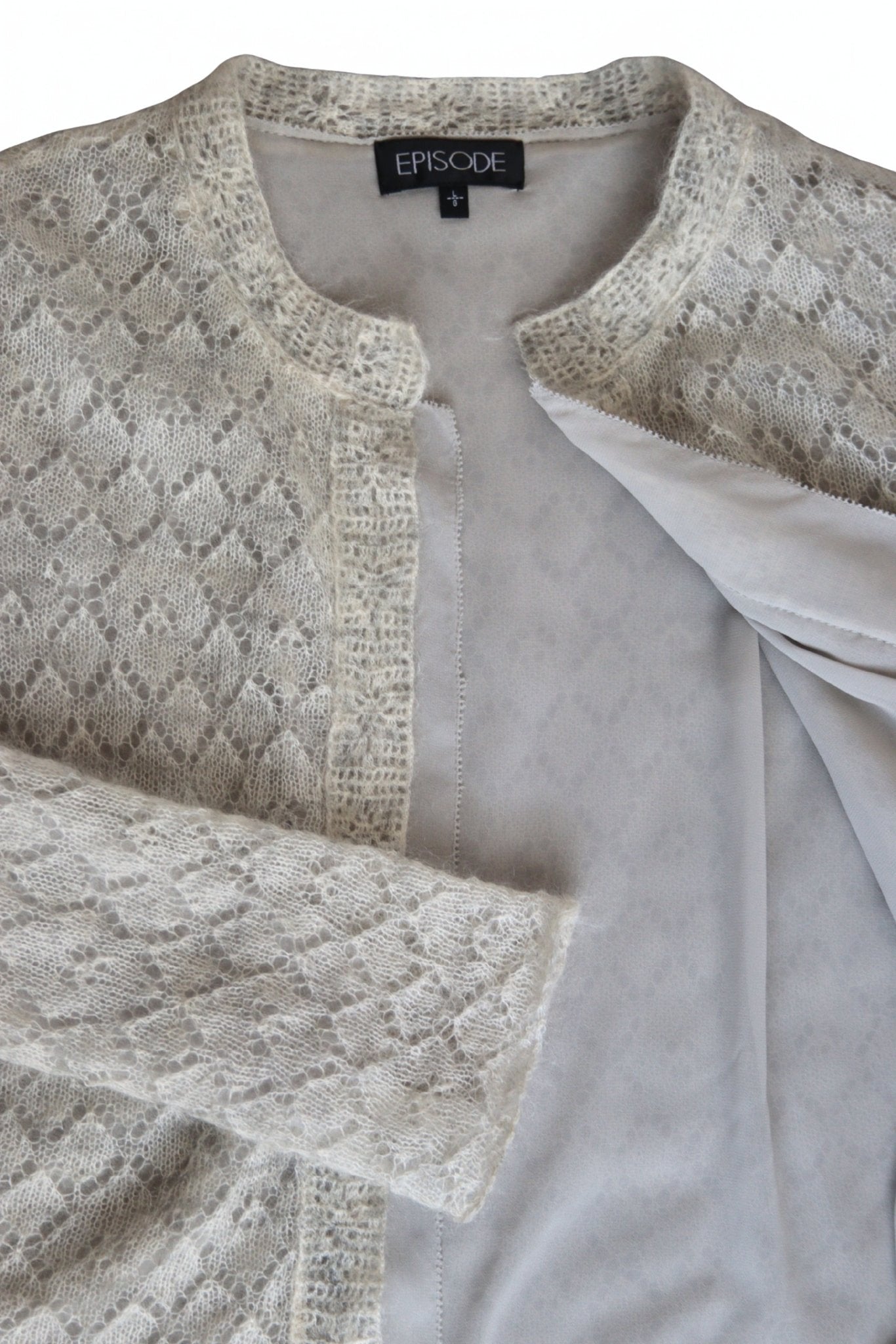 Episode pale grey mohair blend cardigan Size 12 - KingsRoad1990