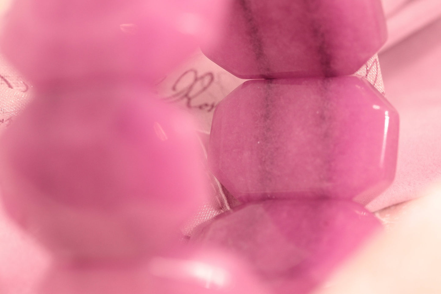Lola Rose pink faceted stone bracelet - KingsRoad1990