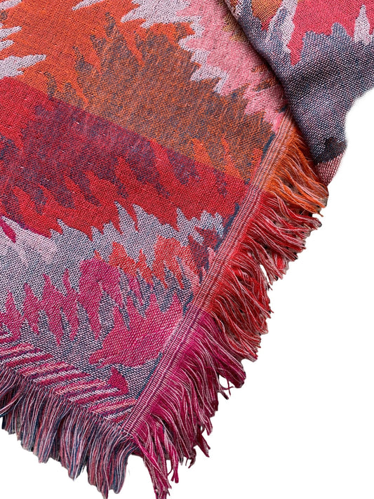Jackpot by Carli Gry red shades wool scarf new - KingsRoad1990
