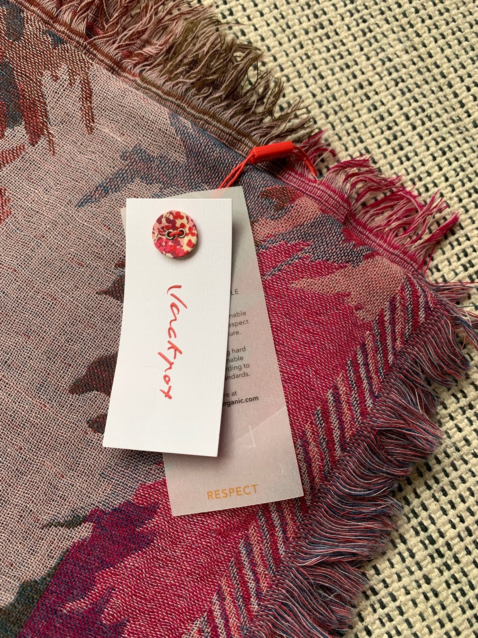 Jackpot by Carli Gry red shades wool scarf new - KingsRoad1990