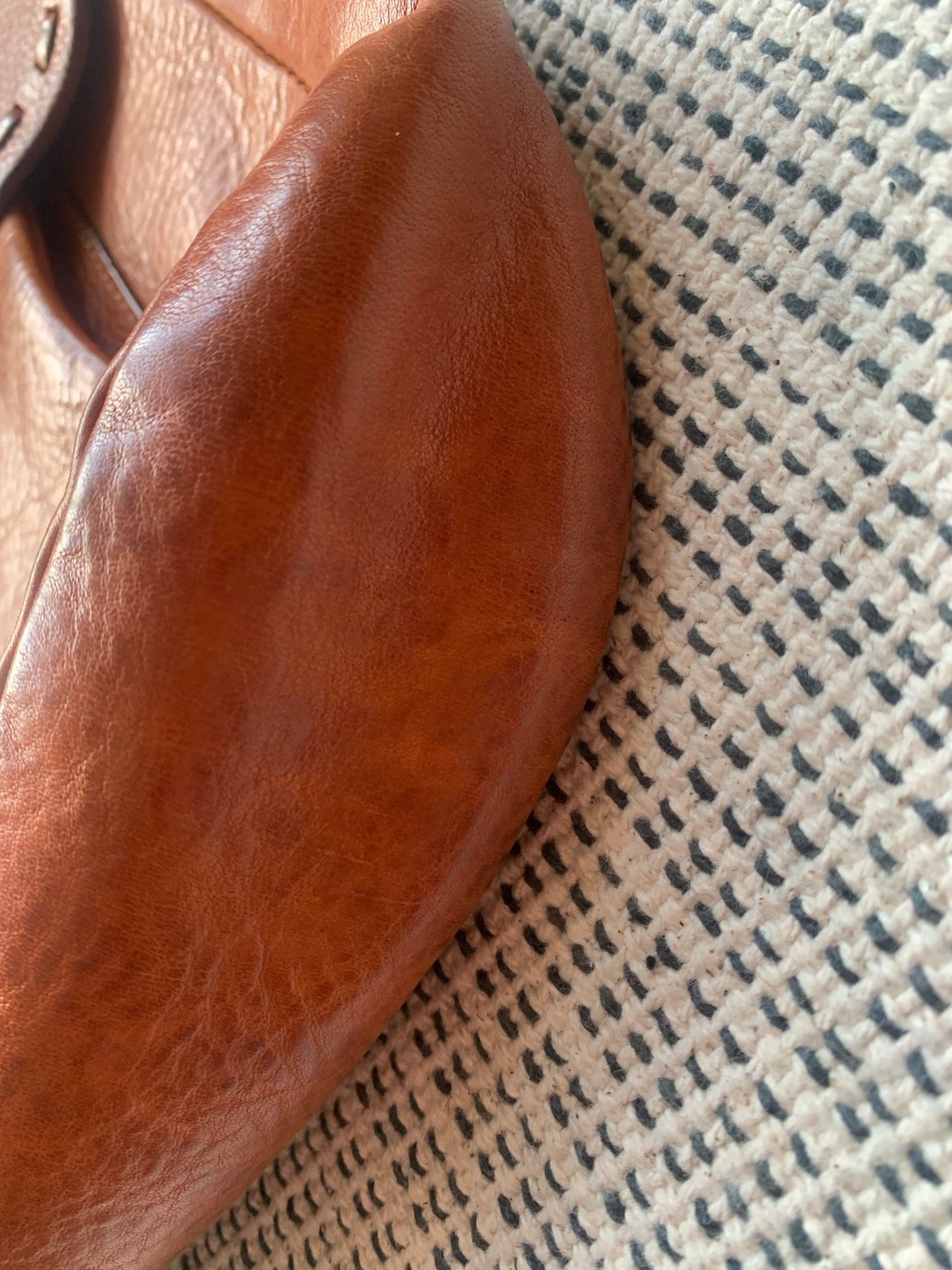 French Connection tan saddle bag - KingsRoad1990
