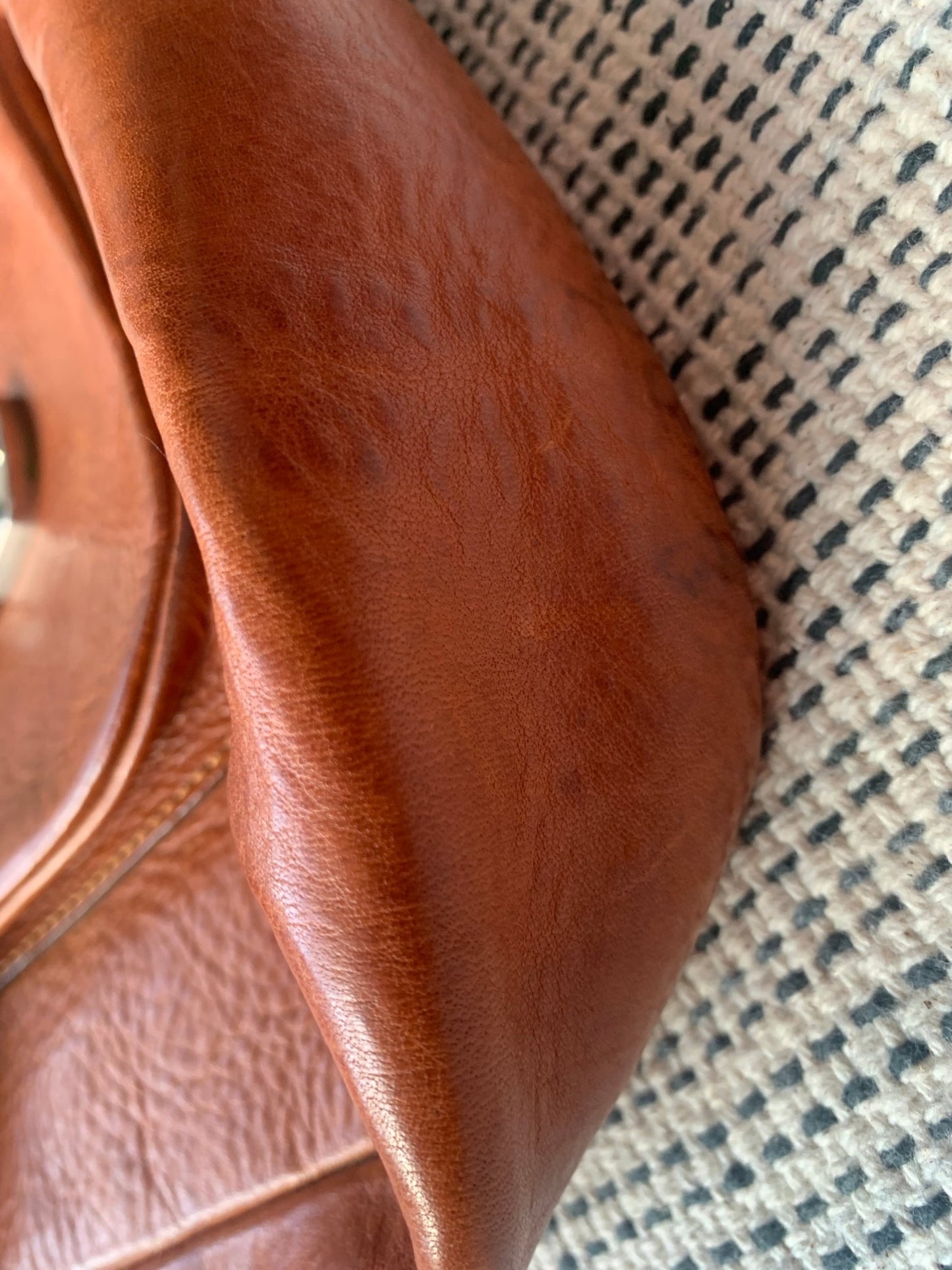 French Connection tan saddle bag - KingsRoad1990