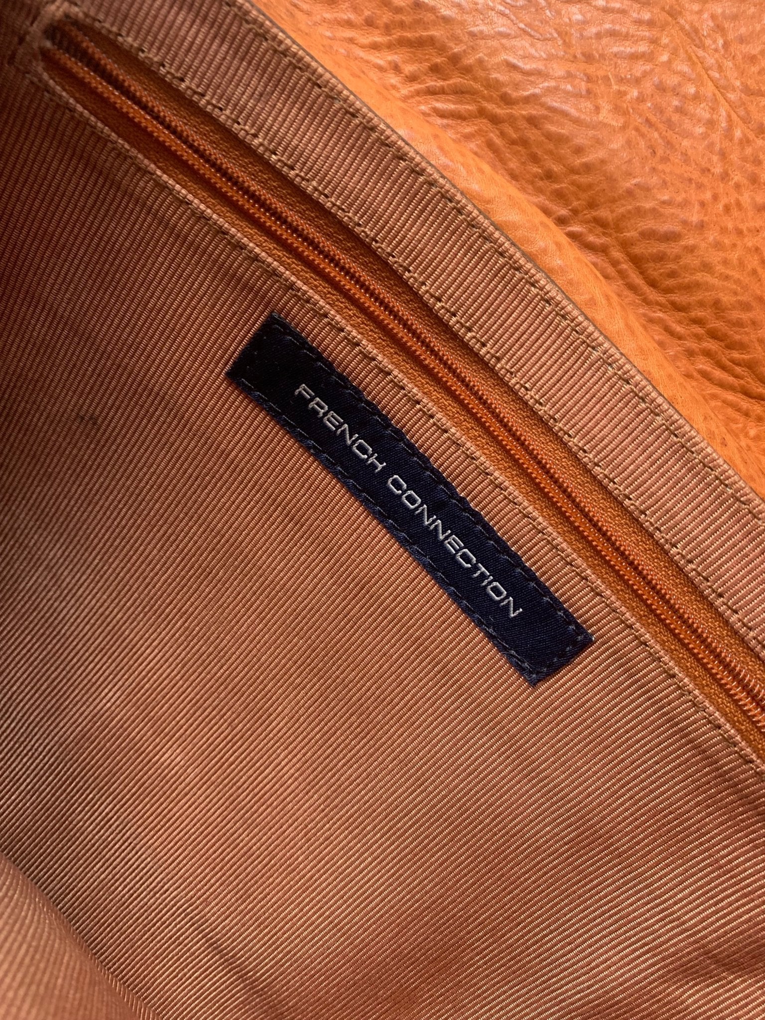 French Connection tan saddle bag - KingsRoad1990