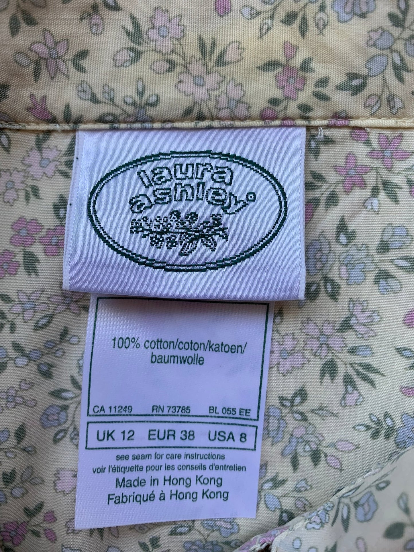 Laura Ashley cotton floral print blouse Size 10 - KingsRoad1990