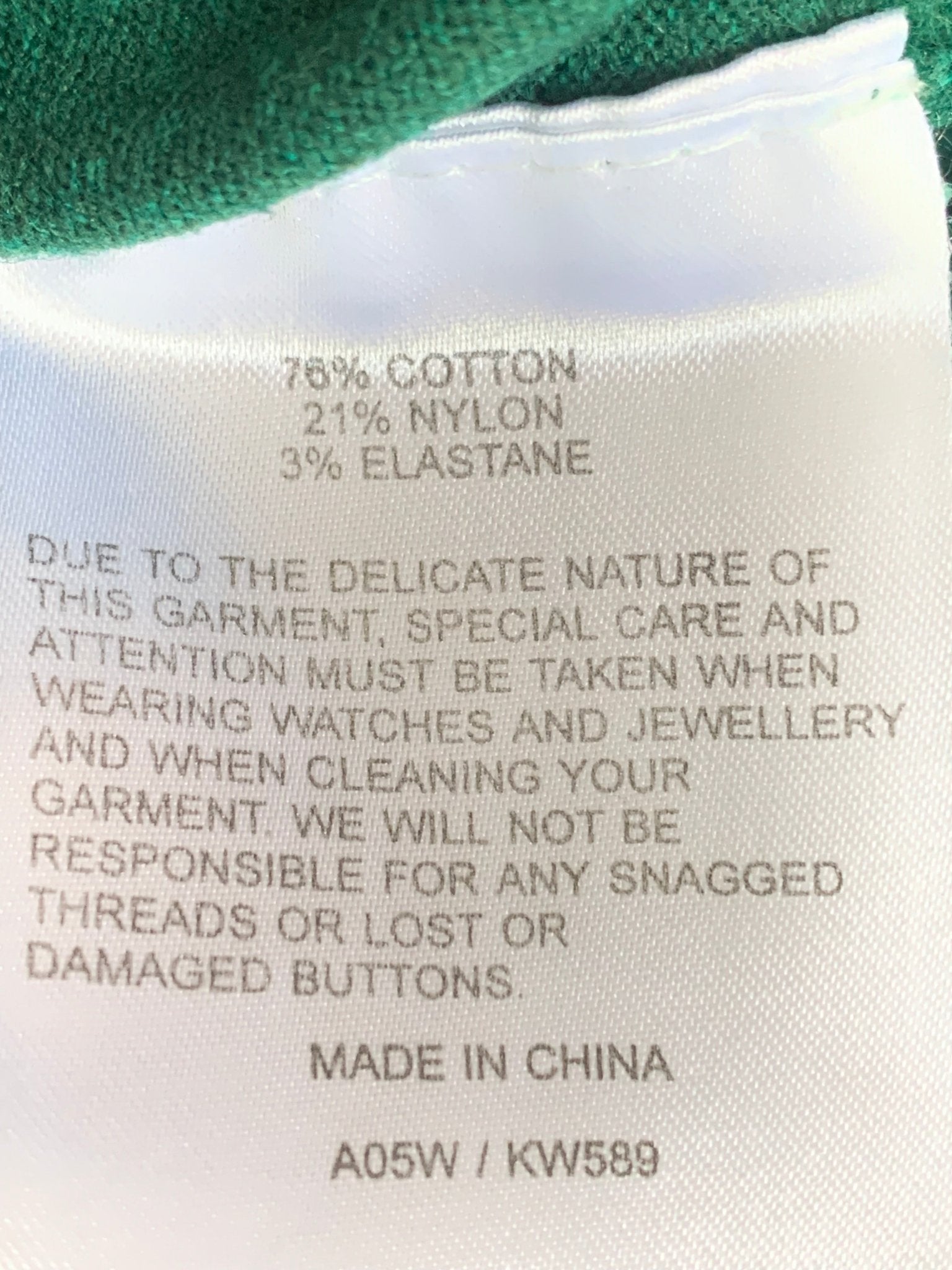 Whistles green cotton blend wrap cardigan UK 12 - KingsRoad1990