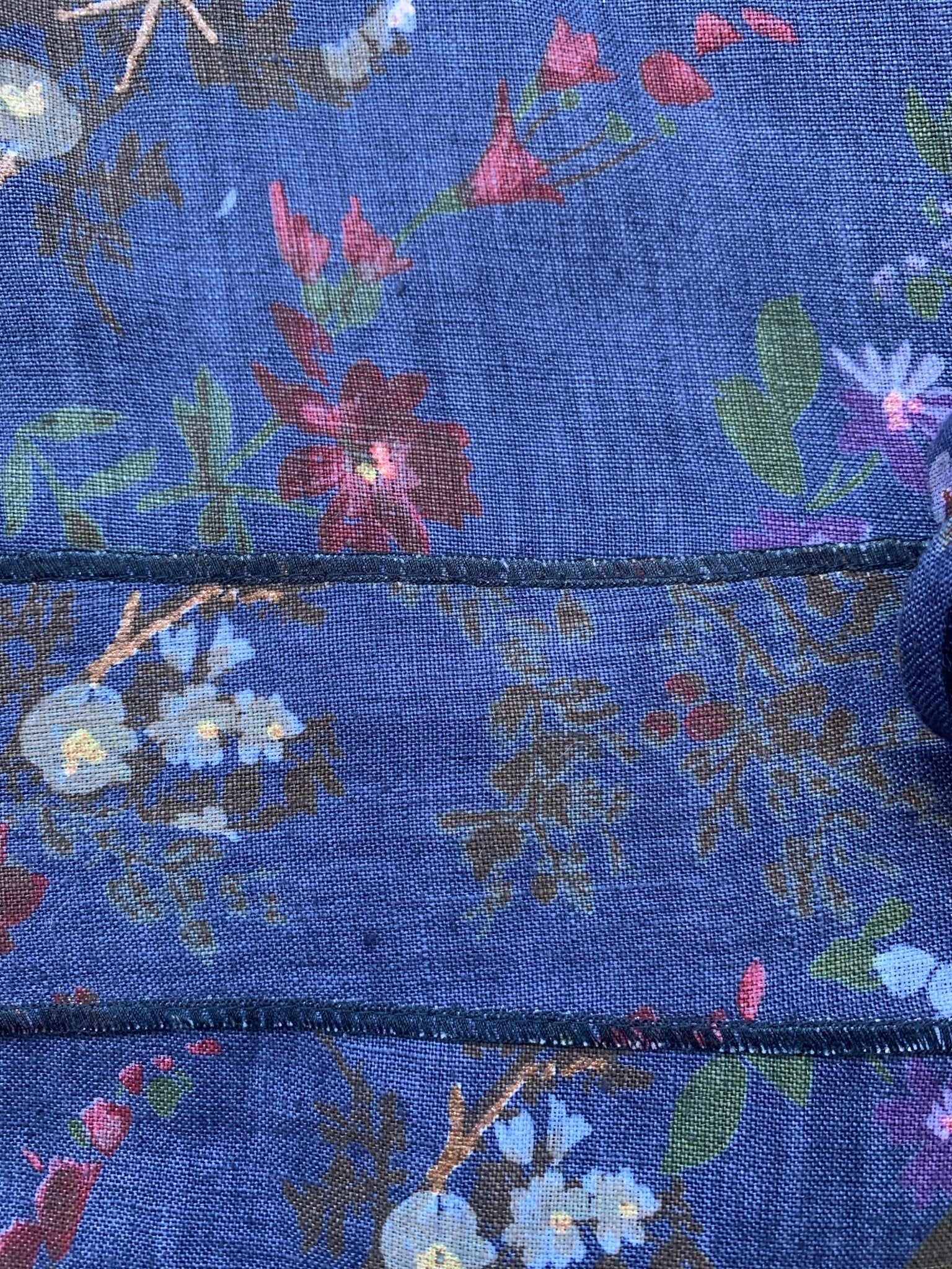 Avoca blue linen wrap dress Size 10 - KingsRoad1990