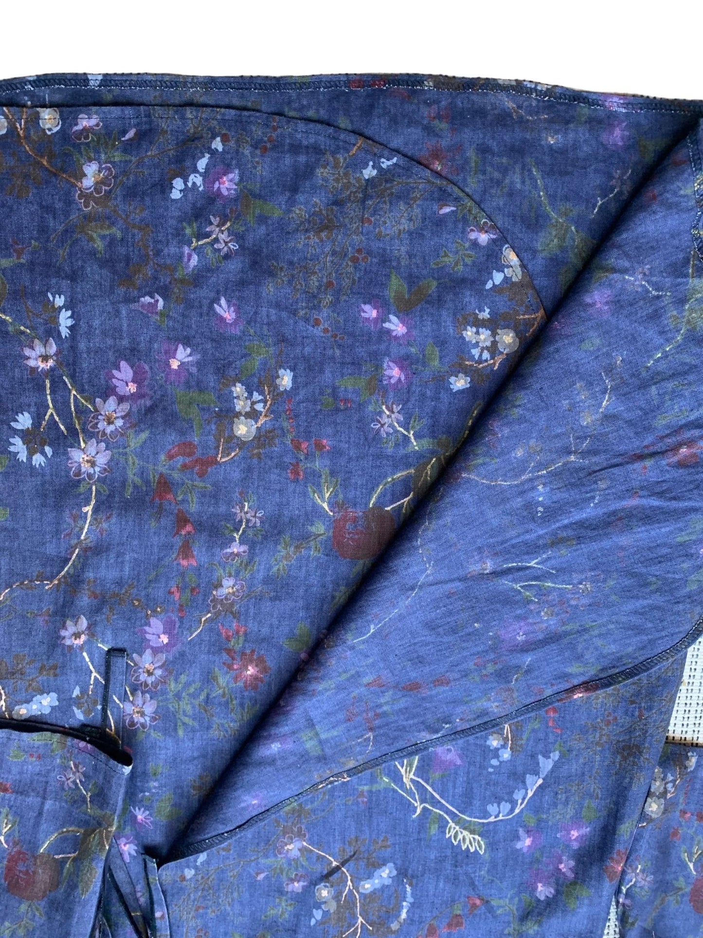 Avoca blue linen wrap dress Size 10 - KingsRoad1990
