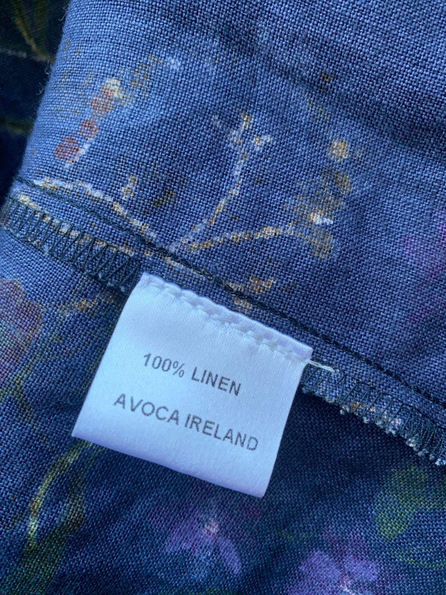 Avoca blue linen wrap dress Size 10 - KingsRoad1990