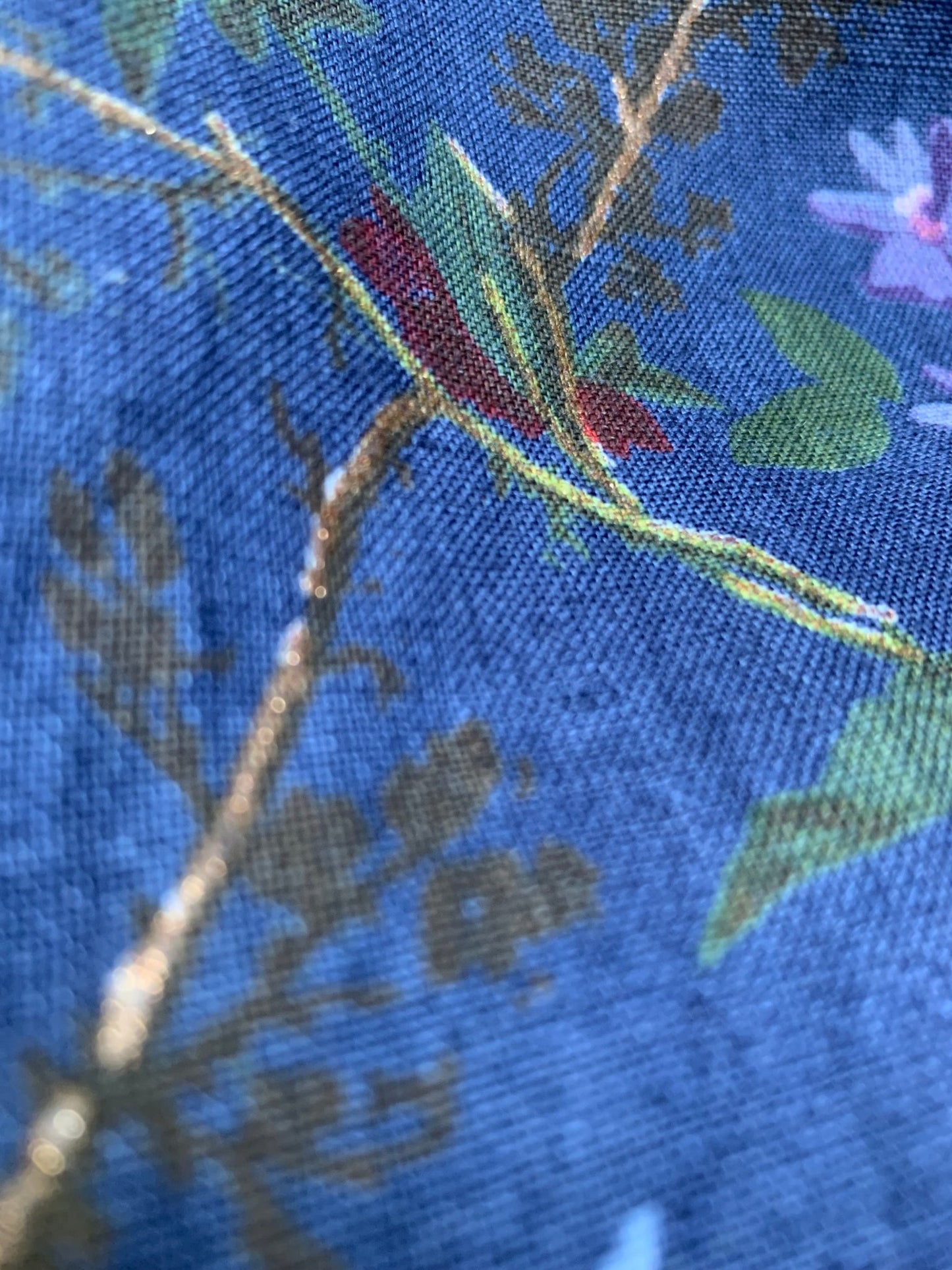Avoca blue linen wrap dress Size 10 - KingsRoad1990