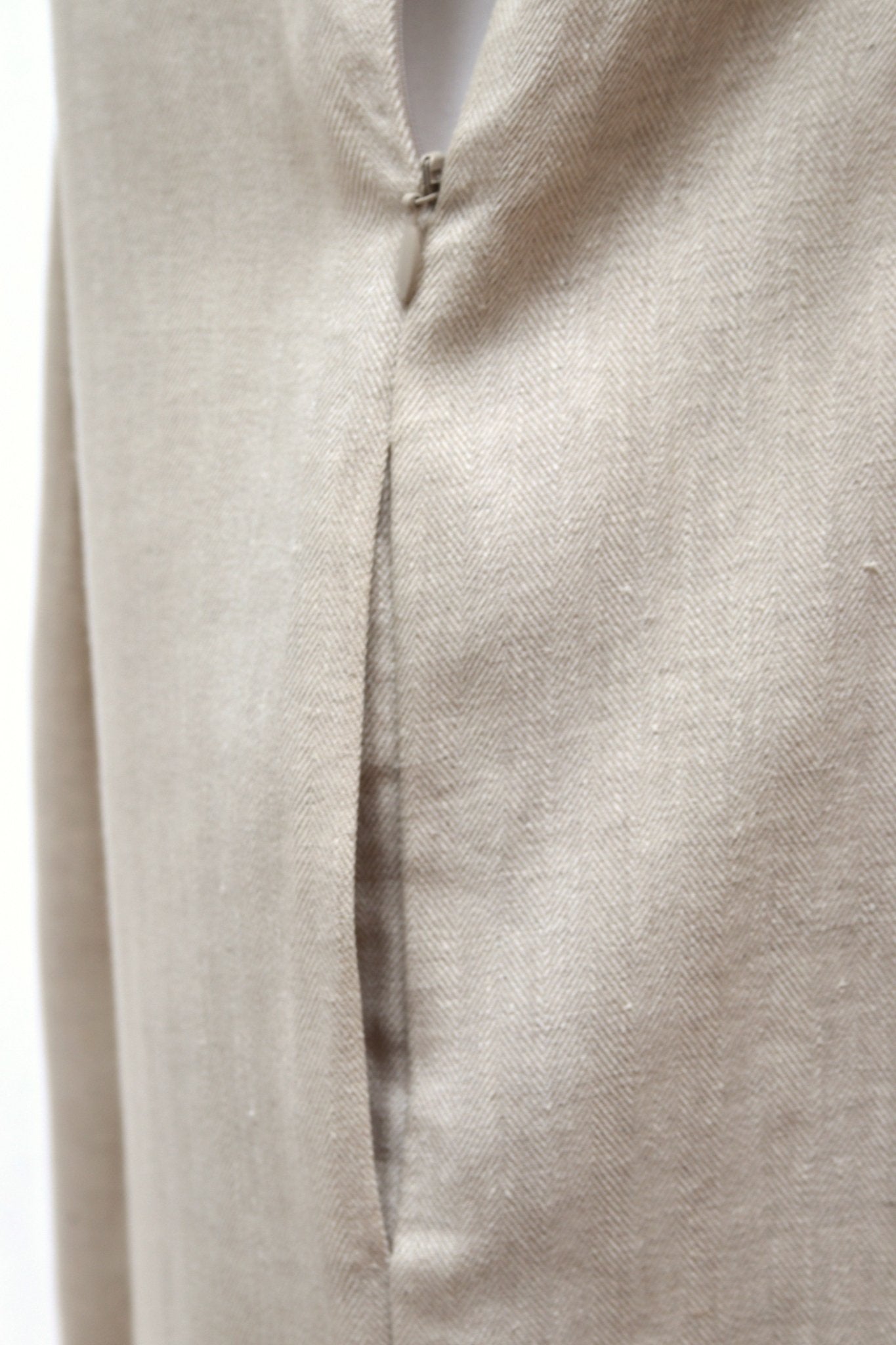 Jigsaw stone linen lined sleeveless dress Size 10 - KingsRoad1990
