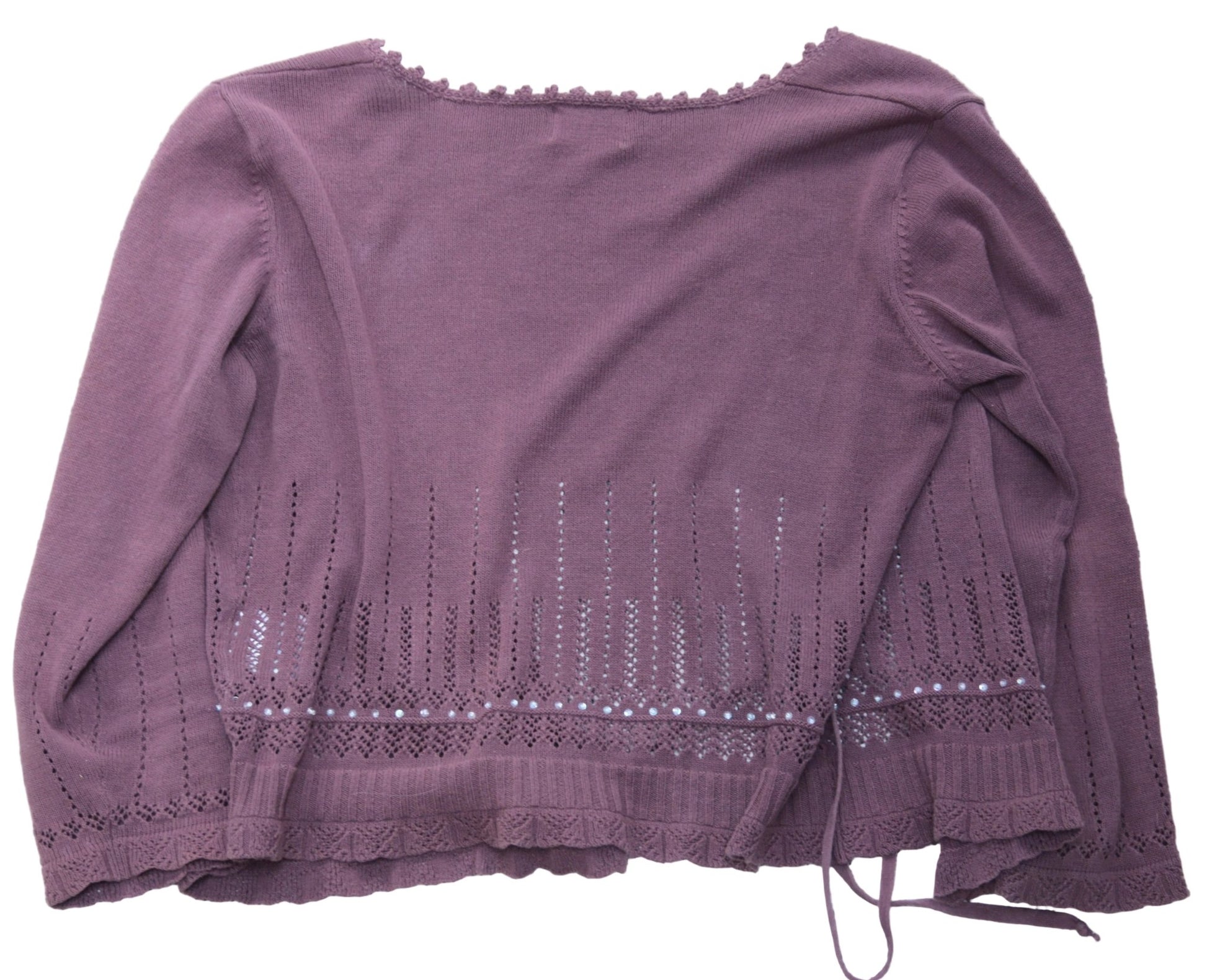 Hobbs brown cotton wrap top Size 8 - KingsRoad1990