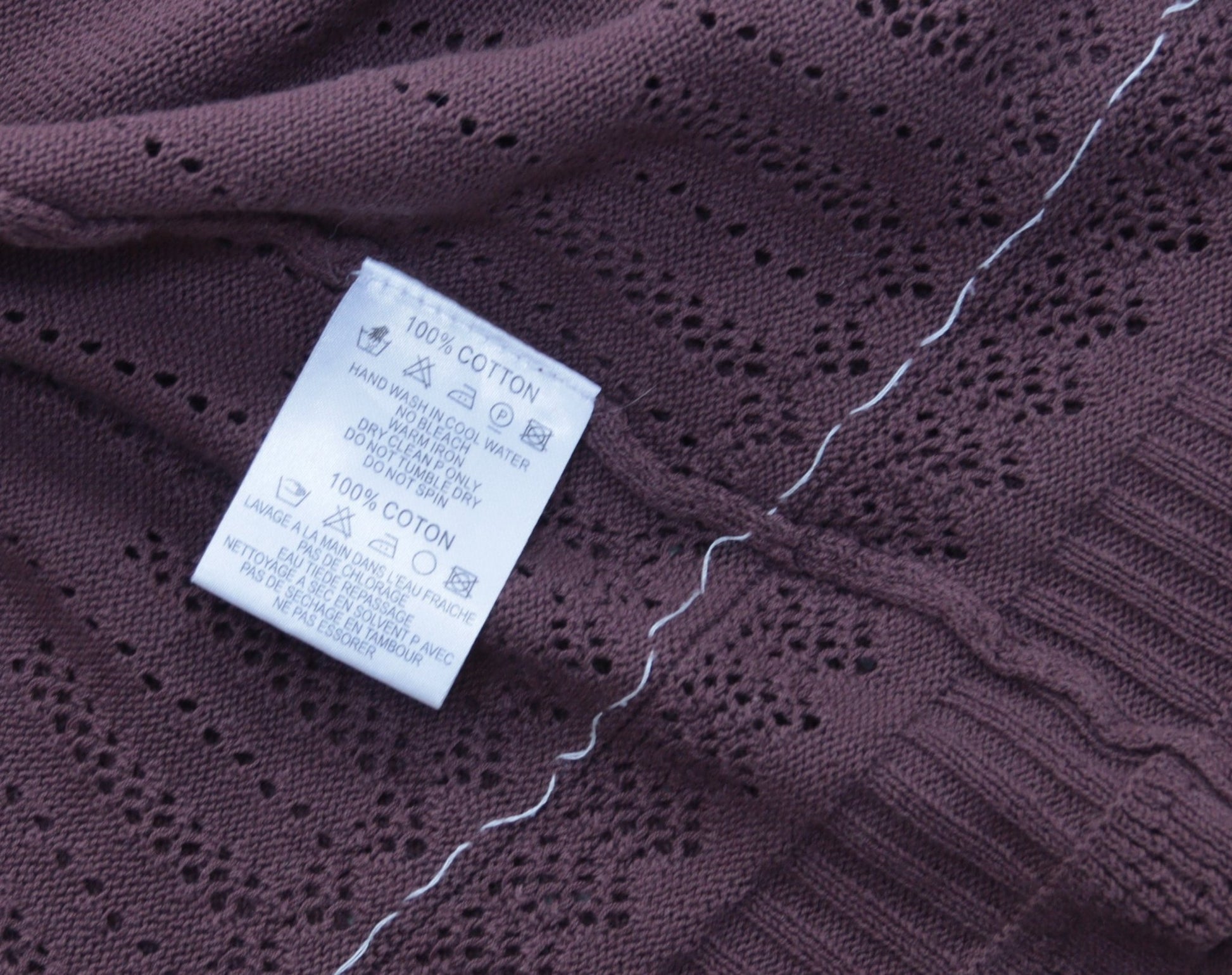 Hobbs brown cotton wrap top Size 8 - KingsRoad1990