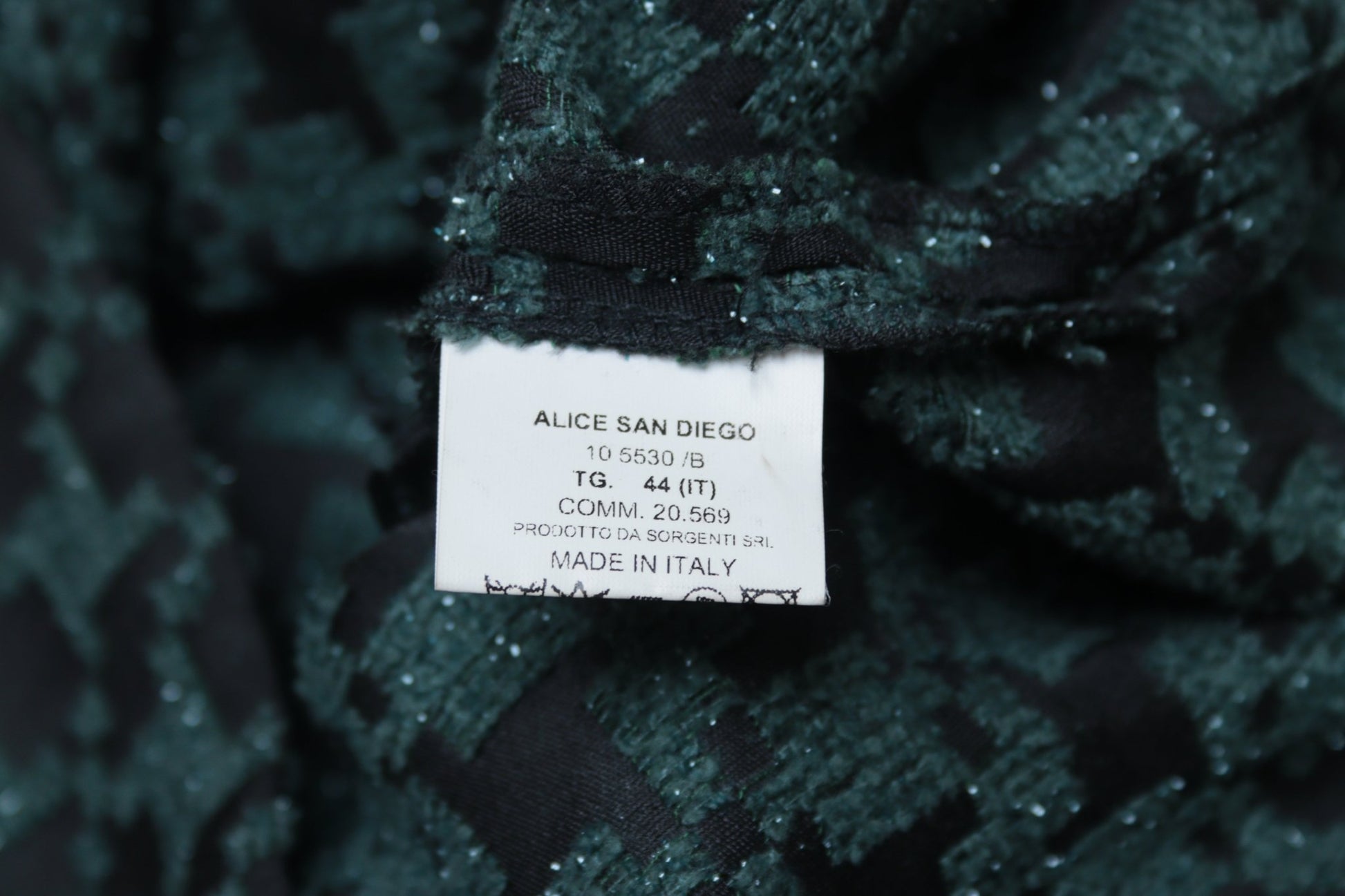 Alice San Diego green & black shift dress Size 12 - KingsRoad1990