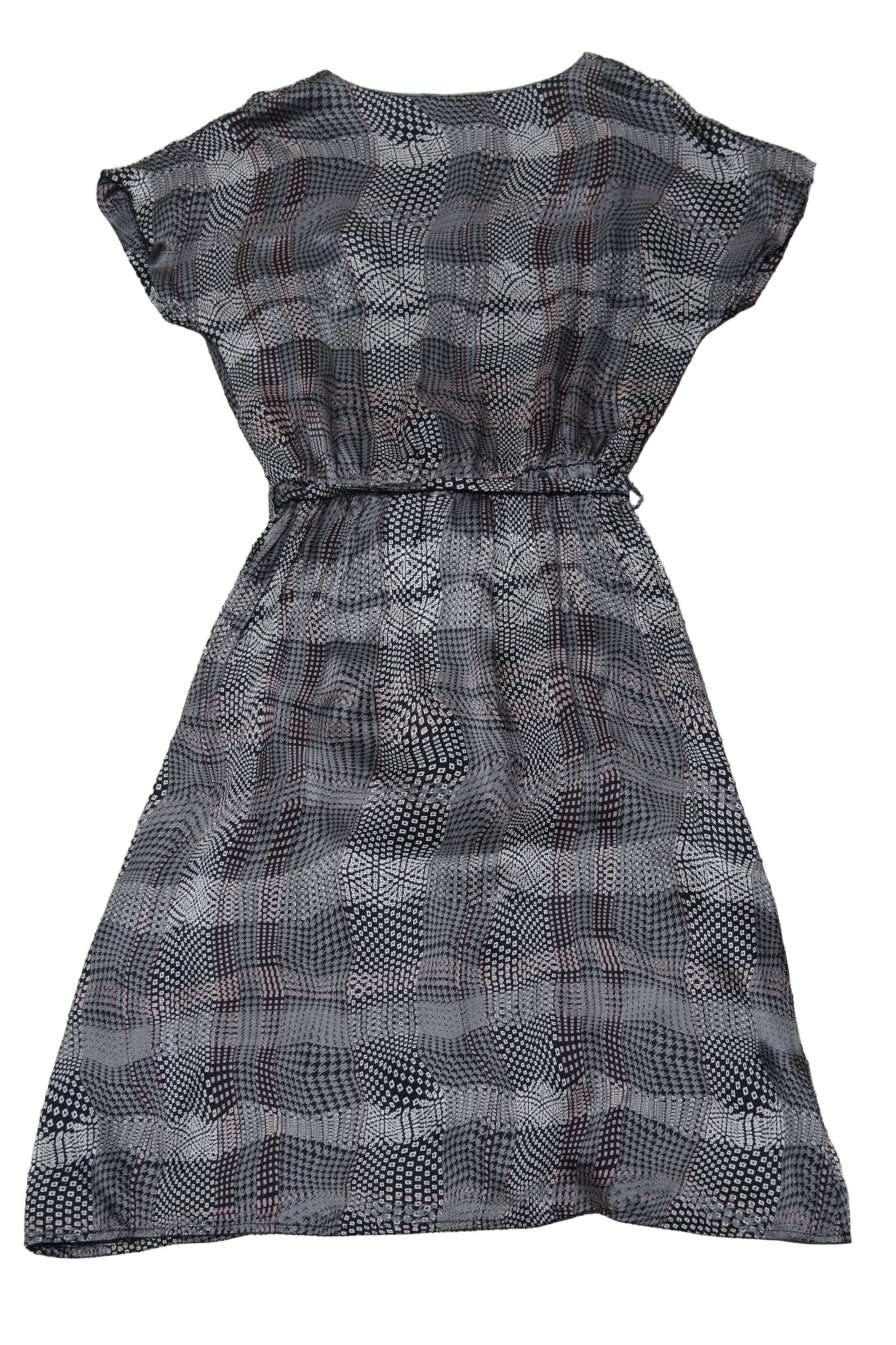 Alice San Diego grey cotton & silk dress Size 10 - KingsRoad1990