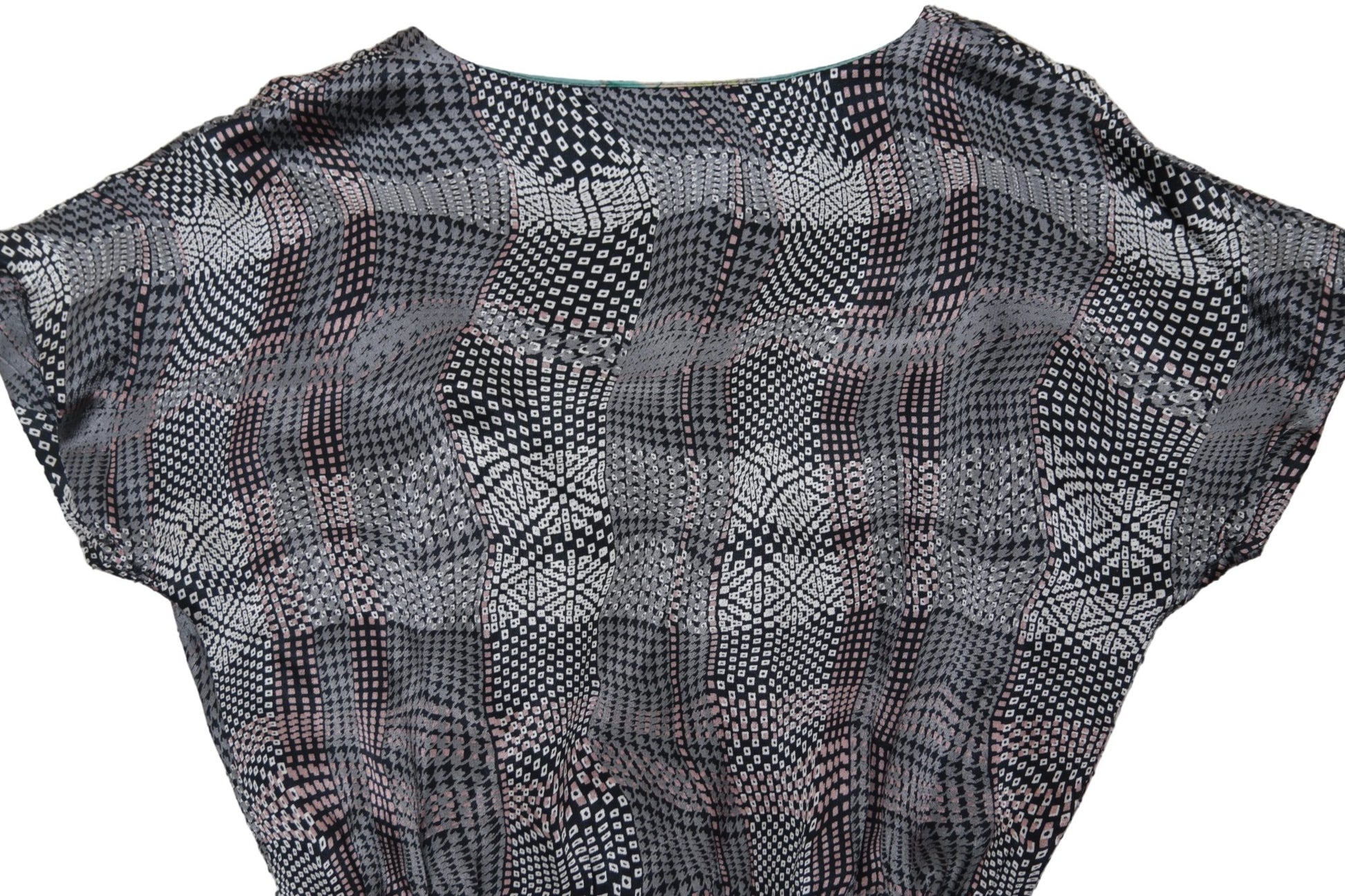 Alice San Diego grey cotton & silk dress Size 10 - KingsRoad1990