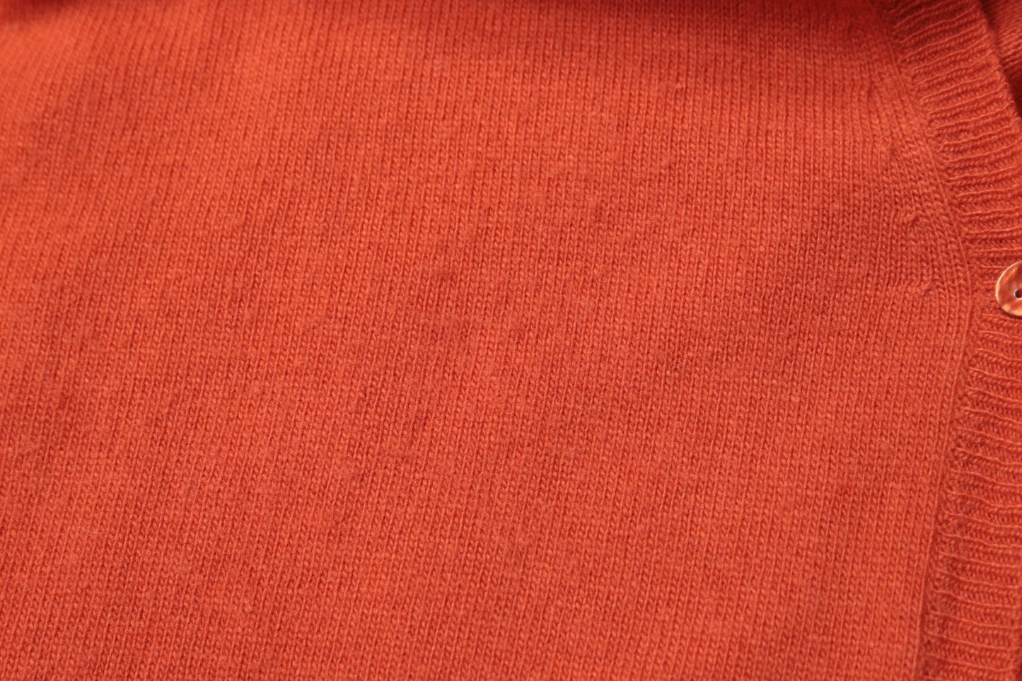 Benetton orange V - neck cardigan Size M UK 12 - KingsRoad1990