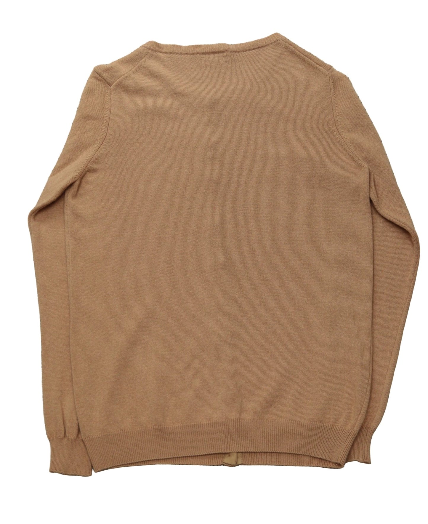 Benetton camel - beige crew neck cardigan Size S UK 10 - KingsRoad1990