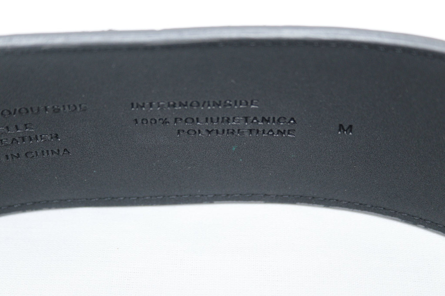 Benetton grey patent leather wide belt Size M UK 12 - KingsRoad1990