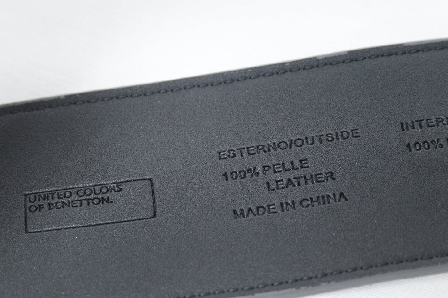 Benetton grey patent leather wide belt Size M UK 12 - KingsRoad1990