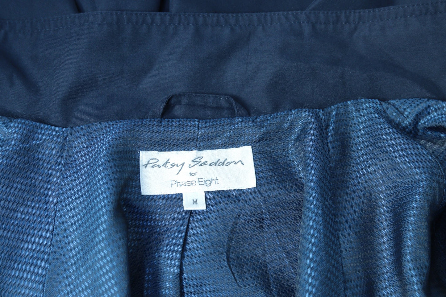 Patsy Seddon navy raincoat Size 12 - KingsRoad1990