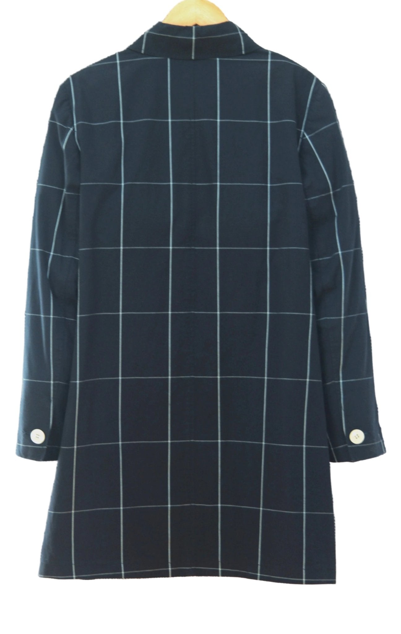 Hobbs dark blue window check coat Size 12 - KingsRoad1990