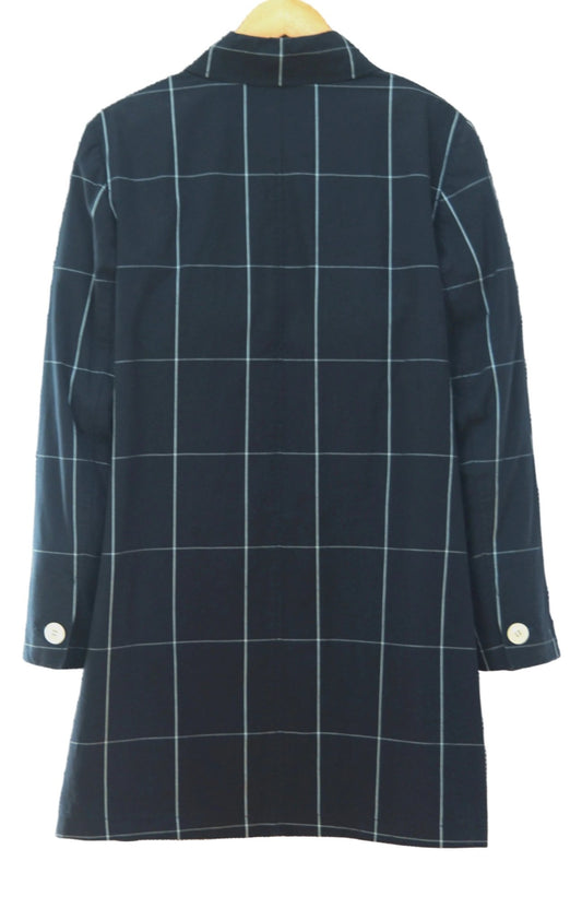 Hobbs dark blue window check coat Size 12 - KingsRoad1990