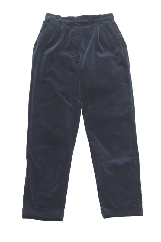 Monsoon blue velvet trousers UK 8 - KingsRoad1990