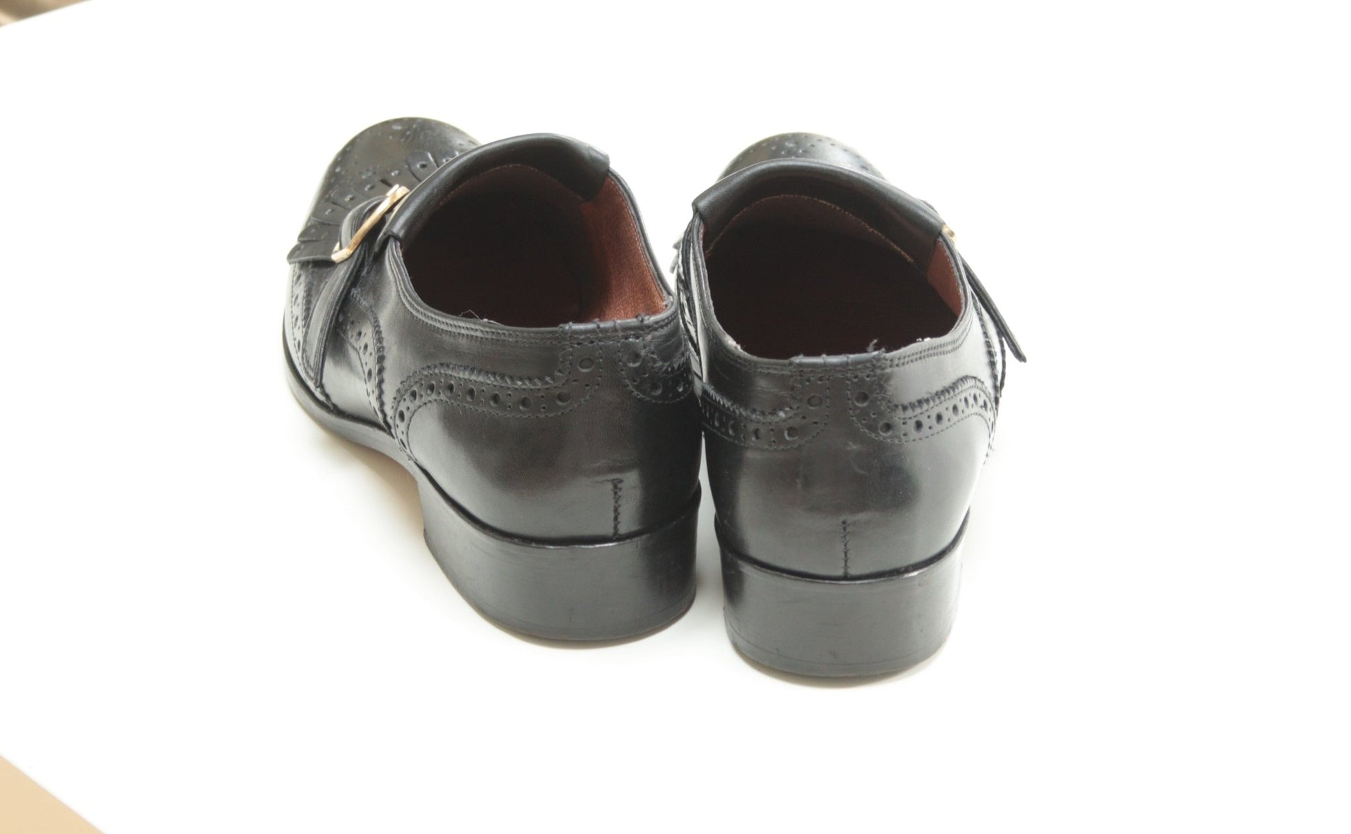Pied à Terre black leather brogues Size 5.5 - KingsRoad1990