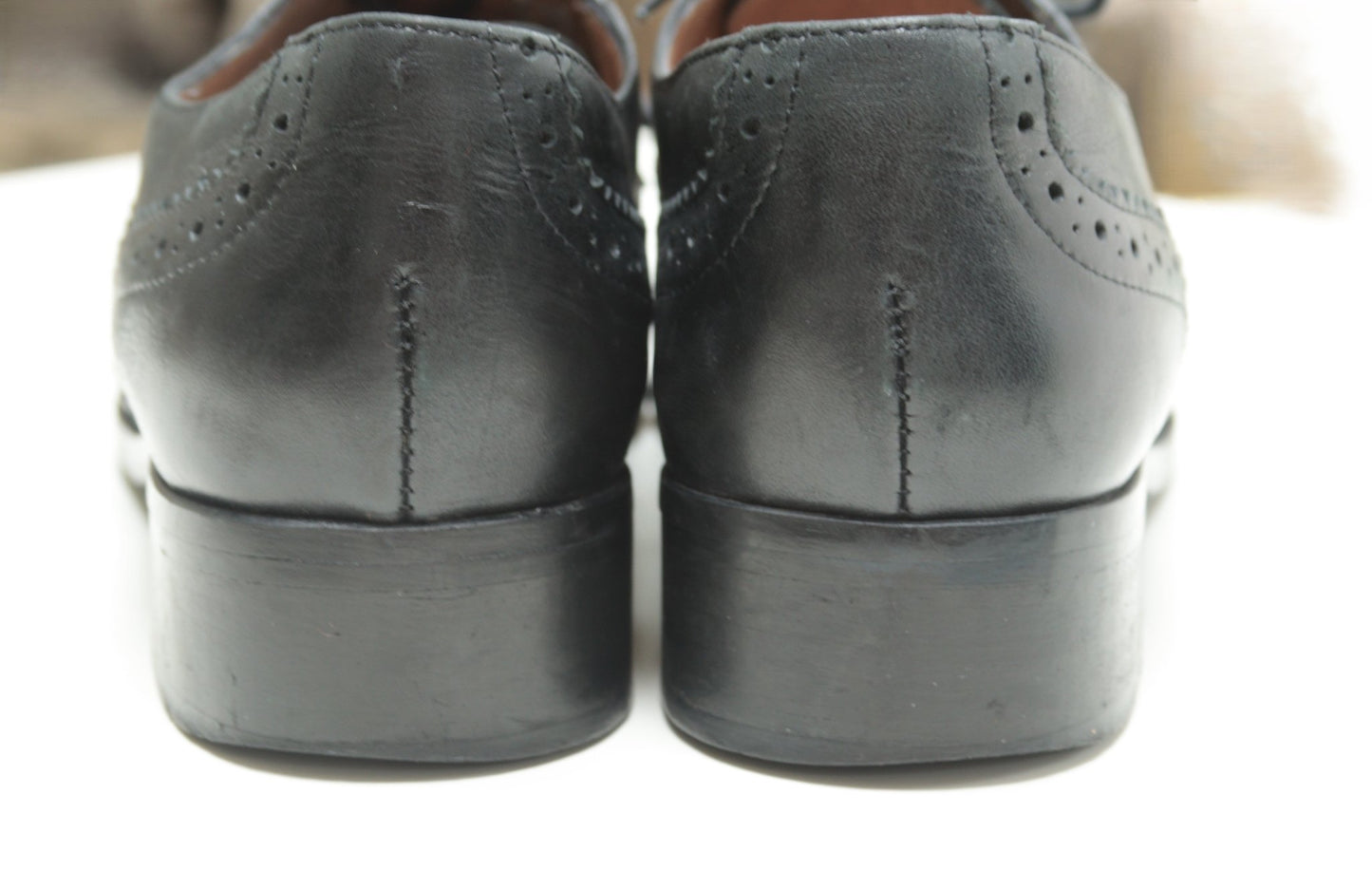Pied à Terre black leather brogues Size 6 - KingsRoad1990